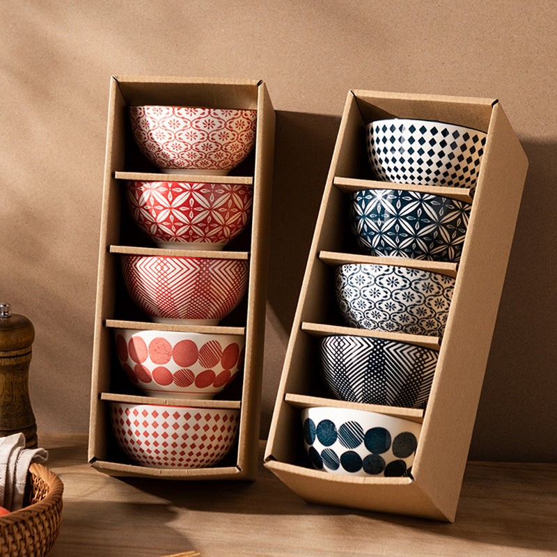 Hefeng Keramikschalen-Set (5 Stück) – Bild 2 | LuxeStyle