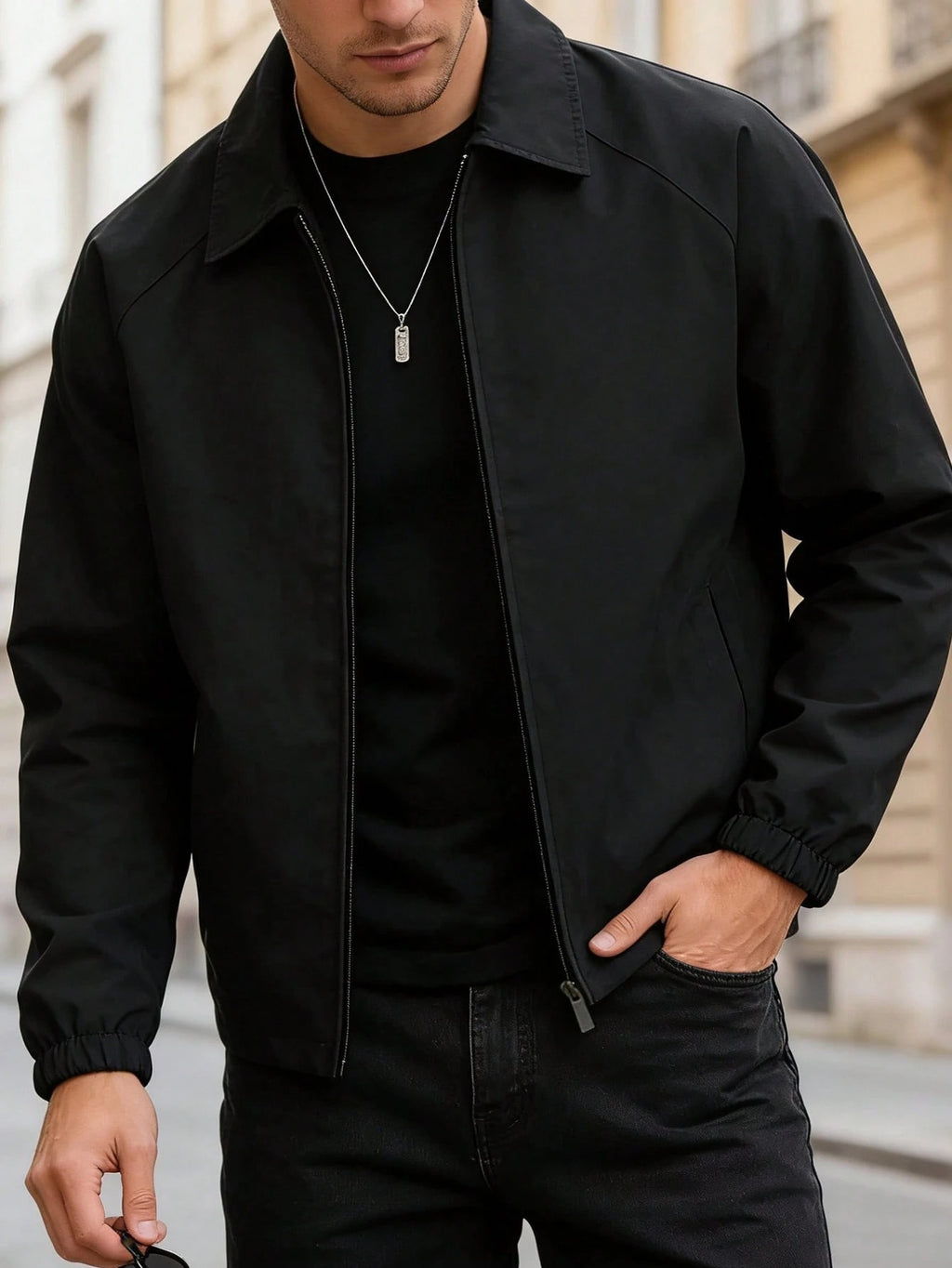 Herren Jacke mit Reissverschluss – Bild 4 | LuxeStyle