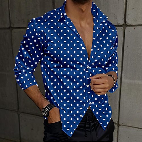 Lässiges 3D-Punktmuster Langarm-Shirt – Bild 10 | LuxeStyle