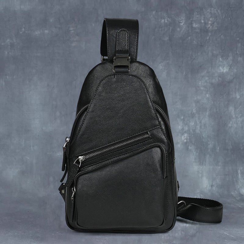 Retro-Messenger-Bag aus Leder