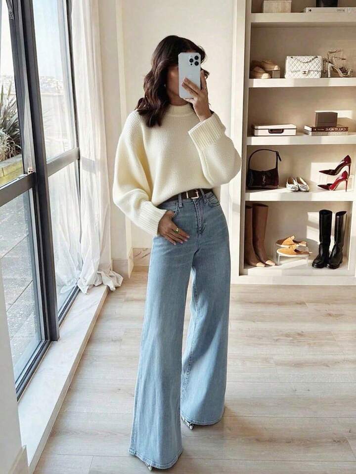 Kuscheliger Strickpullover im Korean Style