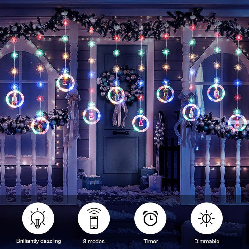 LED Lichtervorhang «Santa Claus»