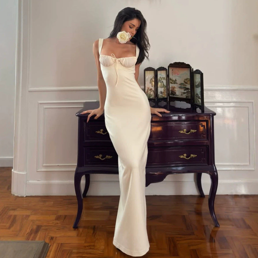 Trägerloses A-Linien Maxikleid – Bild 5 | LuxeStyle