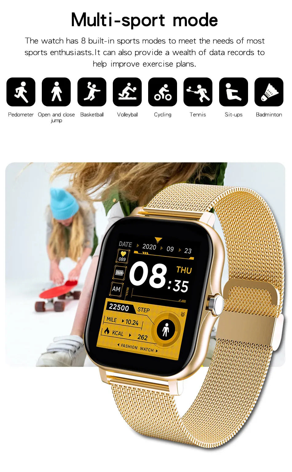 Smartwatch mit Bluetooth-Telefonie und Touchscreen – Bild 10 | LuxeStyle