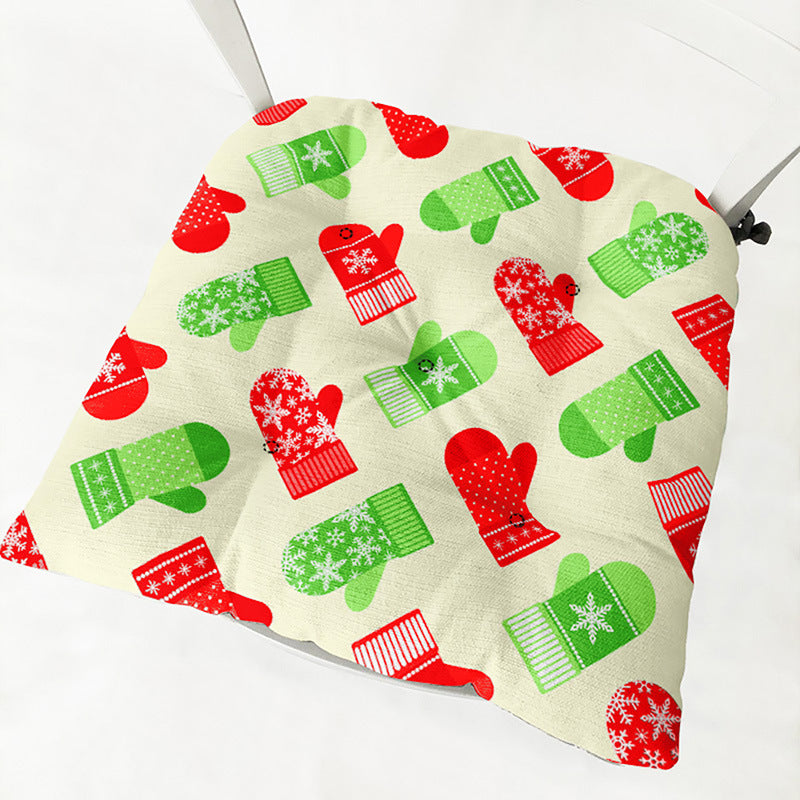 Stuhlkissen aus Baumwoll-Leinen-Mix mit Weihnachtsmotiv – Bild 12 | LuxeStyle