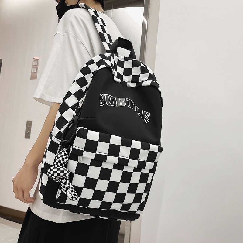 Trendiger Kariert-Rucksack für Studierende – Bild 7 | LuxeStyle