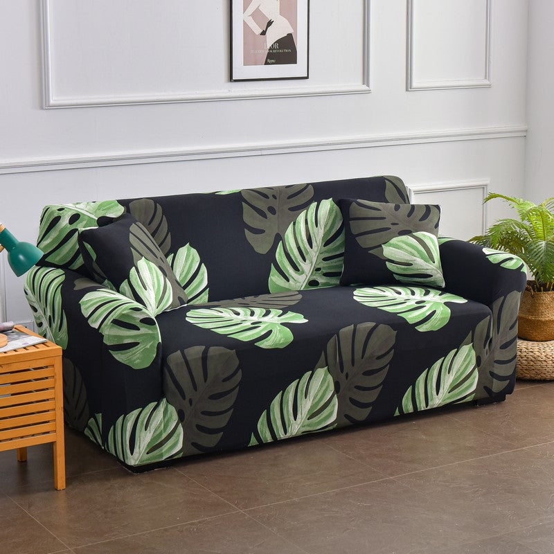 Sofaabdeckung mit Pflanzenmuster – Stretch – Bild 6 | LuxeStyle