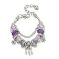 Armband Eleganter Traumfänger mit lila Perlen | LuxeStyle