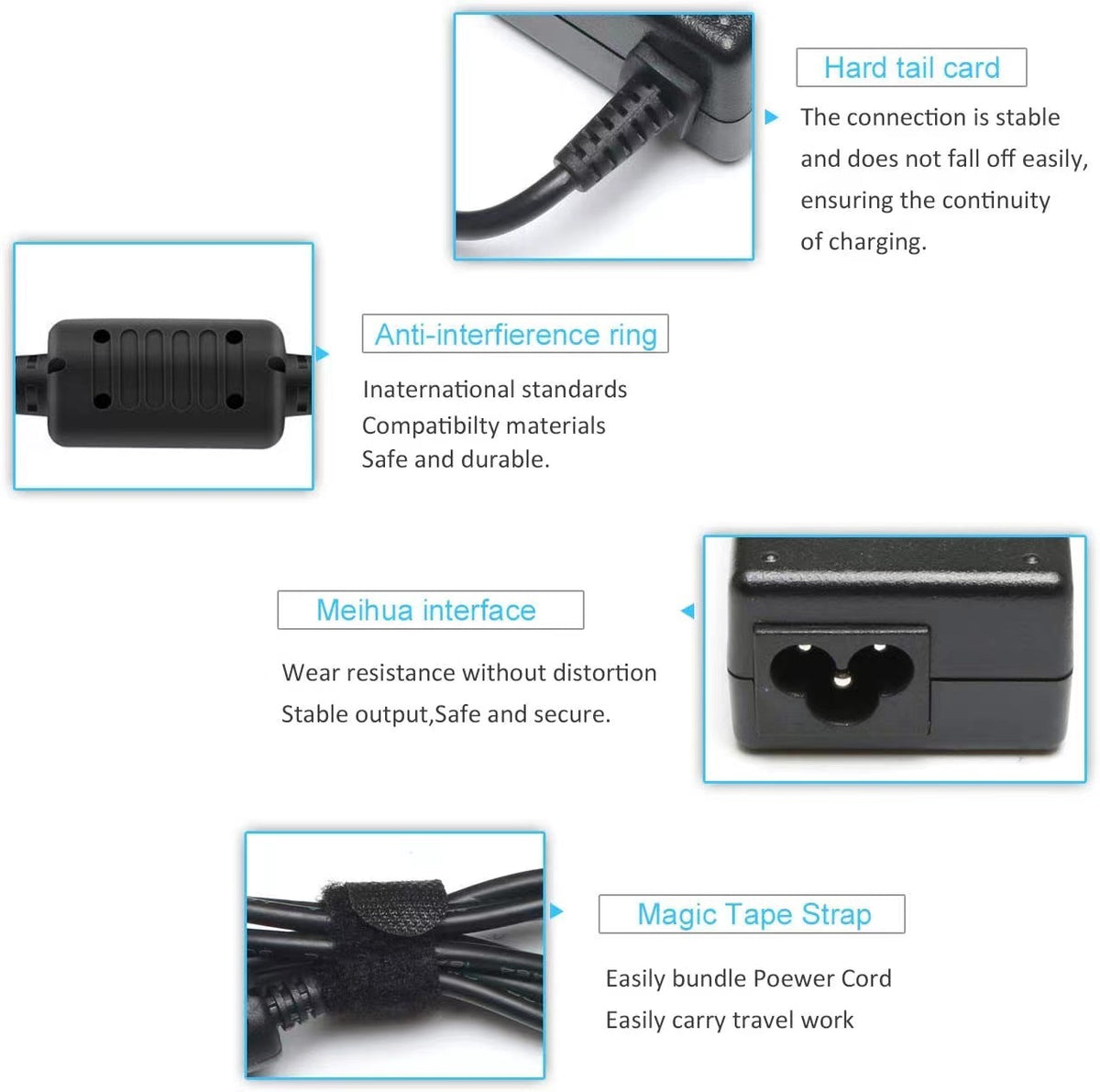 Laptop-Stromadapter Schwarz – Bild 2 | LuxeStyle