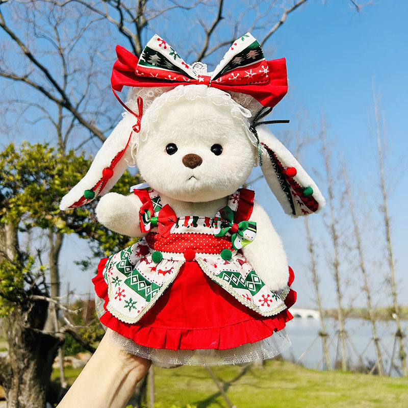 30 cm Plüschbär-Kostüm – Schneemann-Set – Bild 3 | LuxeStyle