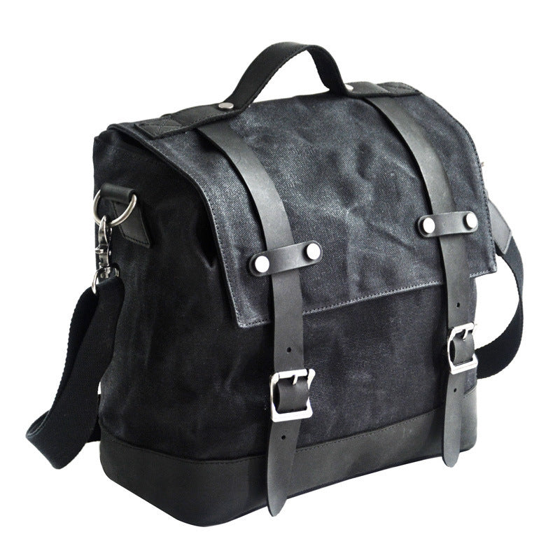 Wasserdichte Motorrad-Seitenpacktasche aus Canvas – Bild 4 | LuxeStyle