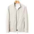 Herren Slim-Fit Stehkragen-Jacke