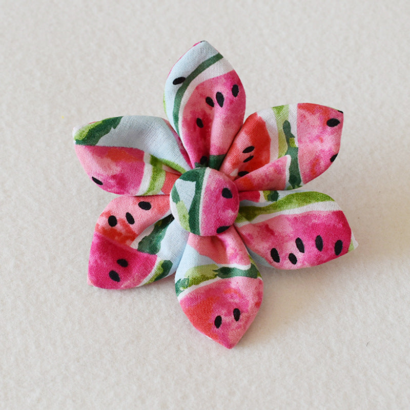 Hundehalsband und Leine im Blumenmuster – Bild 6 | LuxeStyle
