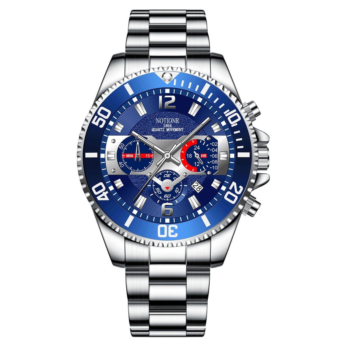 Light Calendar Herrenuhr aus Edelstahl | LuxeStyle