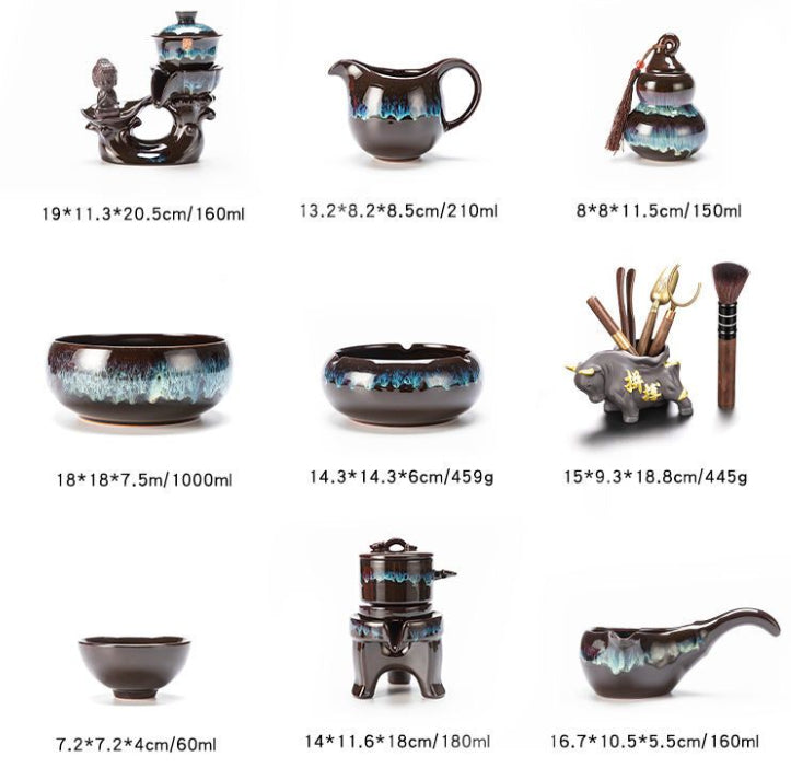 Japanisches Tee-Set mit Steinmühlen-Teekessel – Bild 2 | LuxeStyle