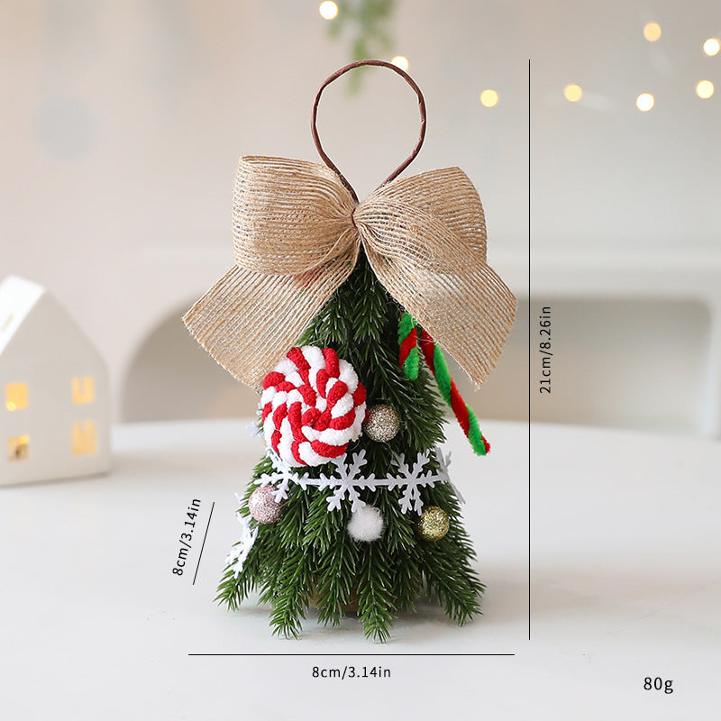 Mini Weihnachtsbaumornamente in Rot & Weiss 21 cm – Bild 6 | LuxeStyle