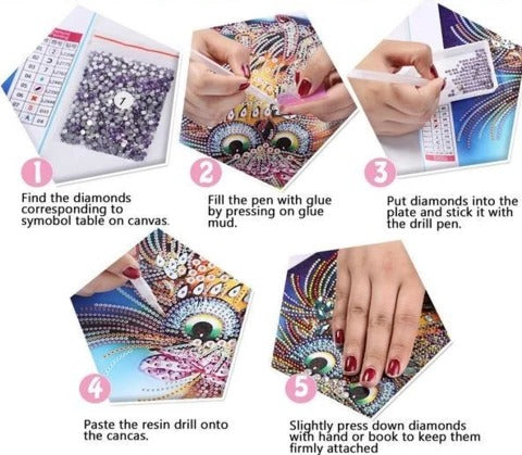 5D Diamond Painting mit Spezialsteinen – Bild 3 | LuxeStyle