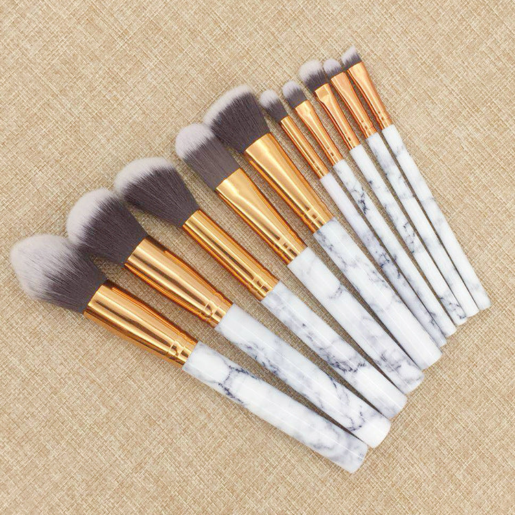 Marmorgriff Pinselset (10 Stück) – Bild 9 | LuxeStyle