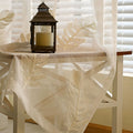Bestickter Fenstervorhang Feder Weiss – Bild 4 | LuxeStyle