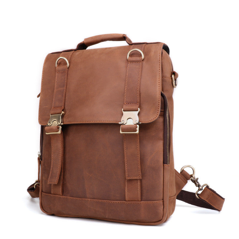 Messenger-Rucksack aus Rindsleder – Bild 2 | LuxeStyle