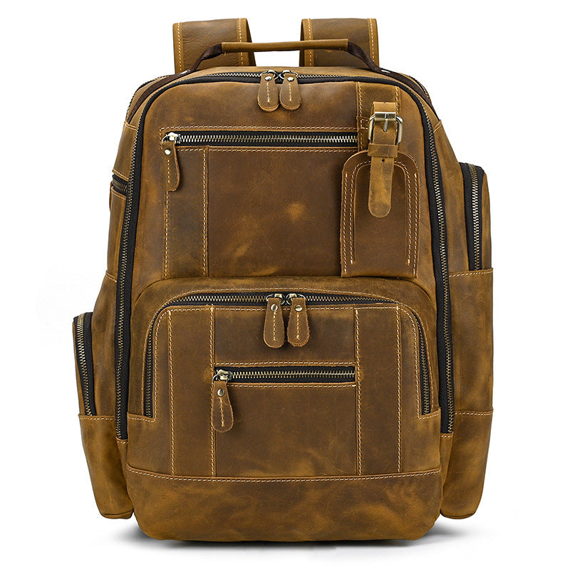 Lederrucksack Retro – Grosses Fassungsvermögen