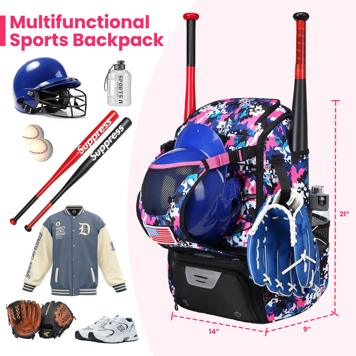 Baseball Rucksack – Gross, leicht und robust – Bild 5 | LuxeStyle