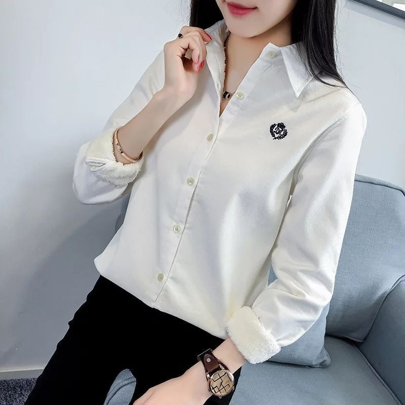 Besticktes Langarmshirt für Damen