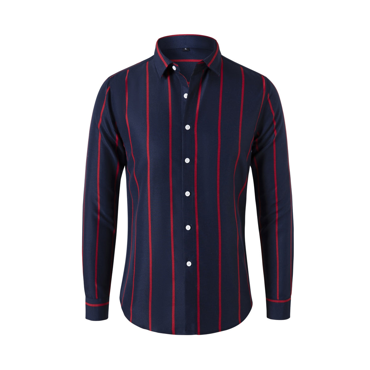 Slim-Fit Langarmhemd für Herren mit Streifen – Bild 9 | LuxeStyle