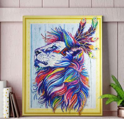 Diamond Painting Löwe (Sonderform) | LuxeStyle