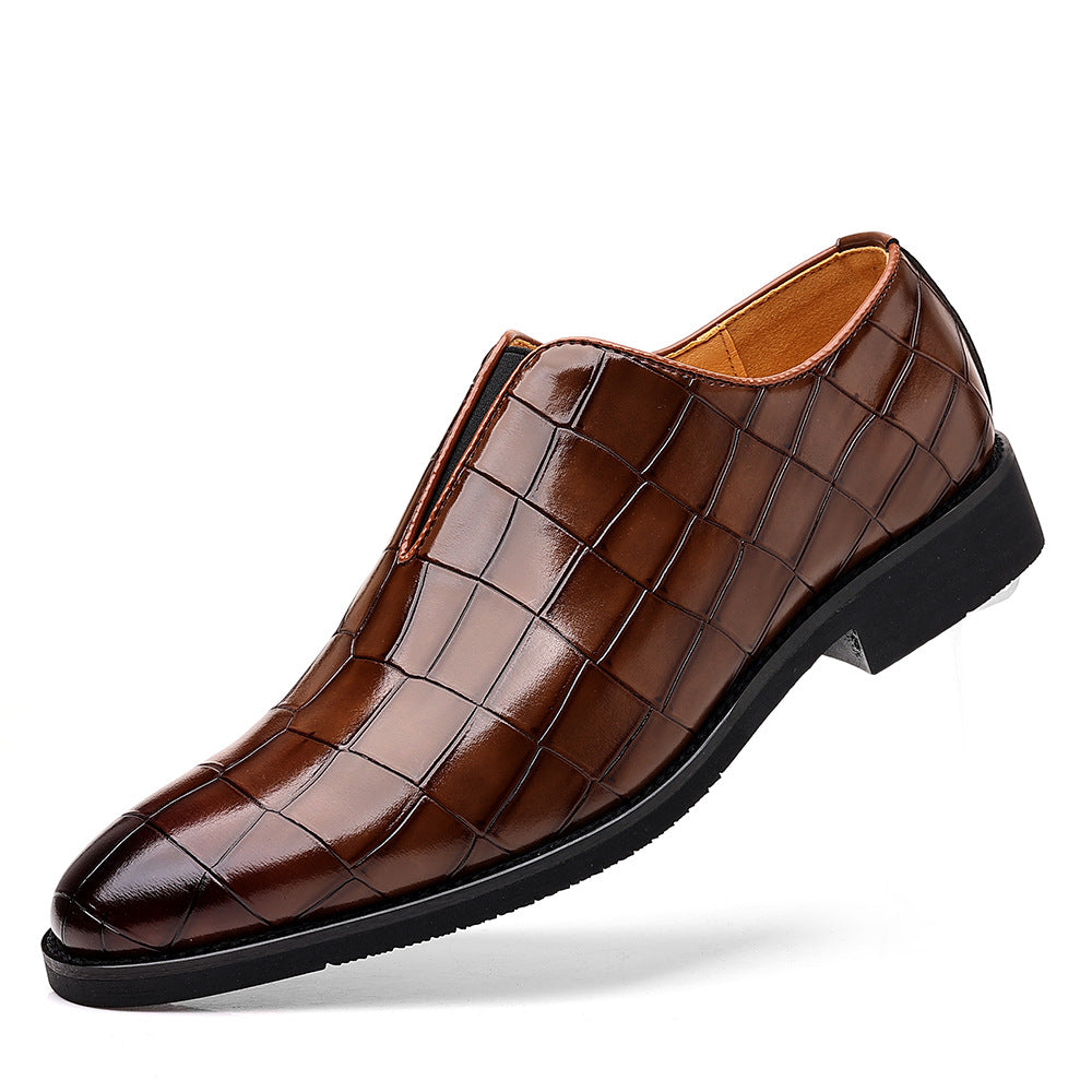 Freizeitschuhe Herren Leder Steinmuster