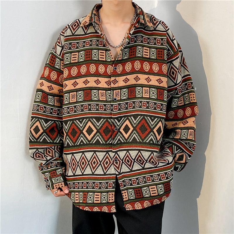 Retro Langarmhemd im Ethno-Stil – Bild 19 | LuxeStyle