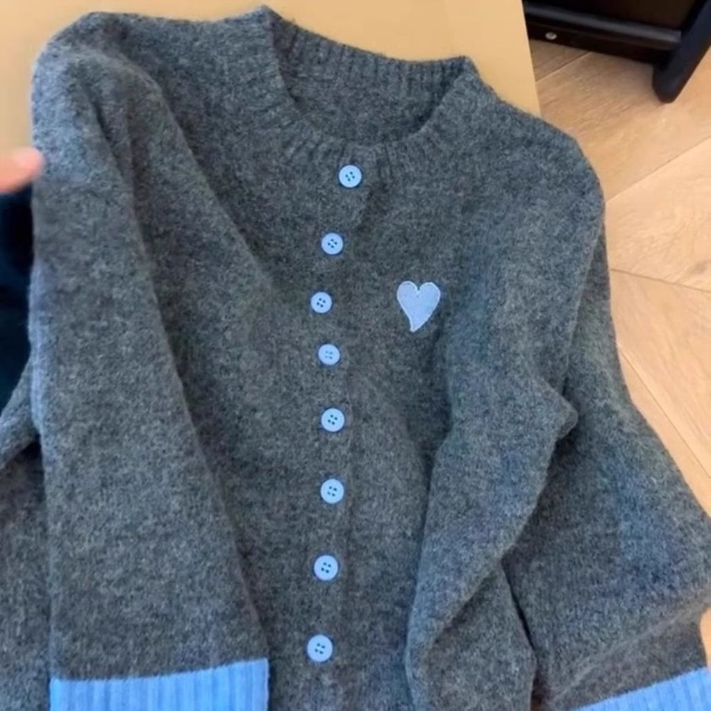 Trendiger Premium-Strickcardigan mit Farbblock – Bild 2 | LuxeStyle