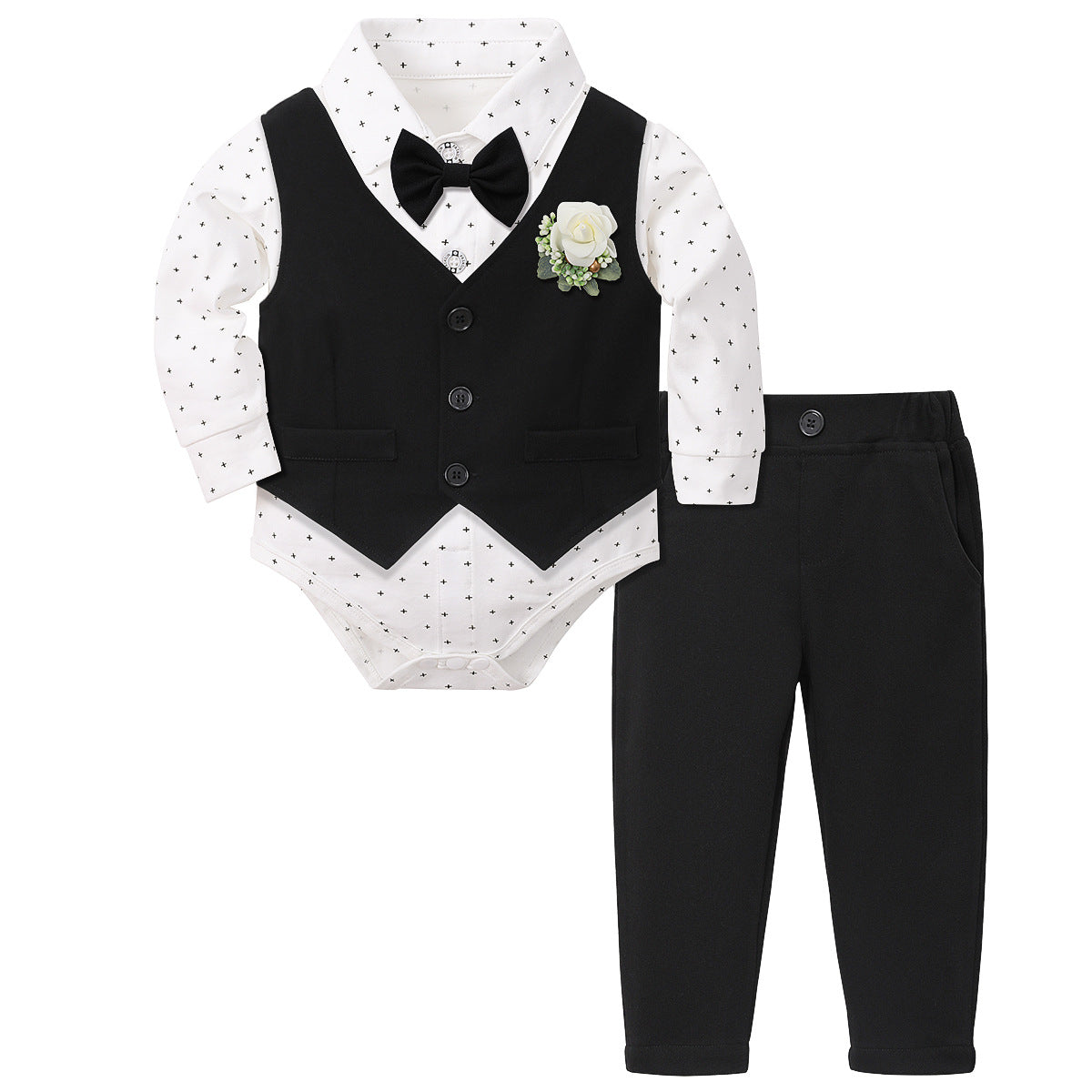 Baby Anzug Set mit Fliege – Bild 5 | LuxeStyle