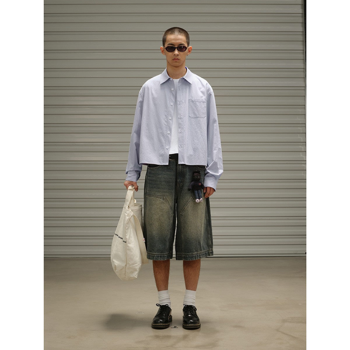 Retro Work Shirt mit Brusttasche