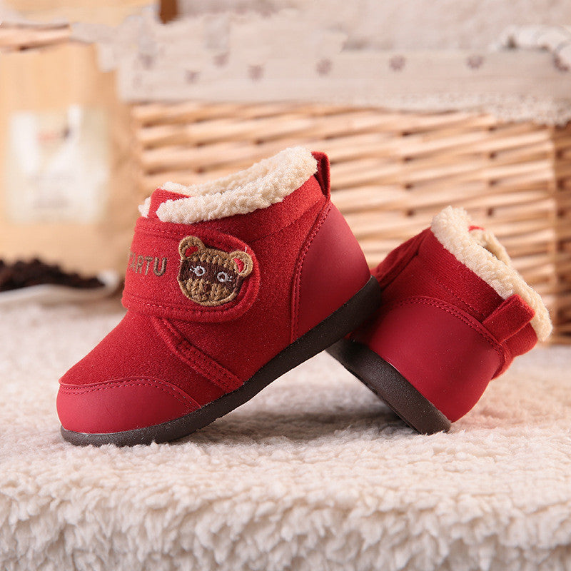 Samt-Schneestiefel für Kleinkinder – Bild 4 | LuxeStyle
