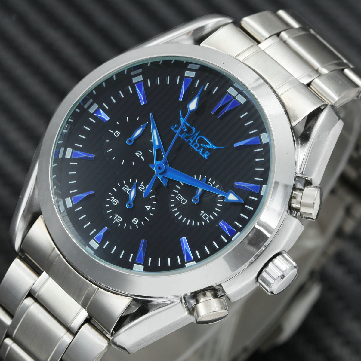 Herren Automatikuhr mit Stahlband – Bild 3 | LuxeStyle