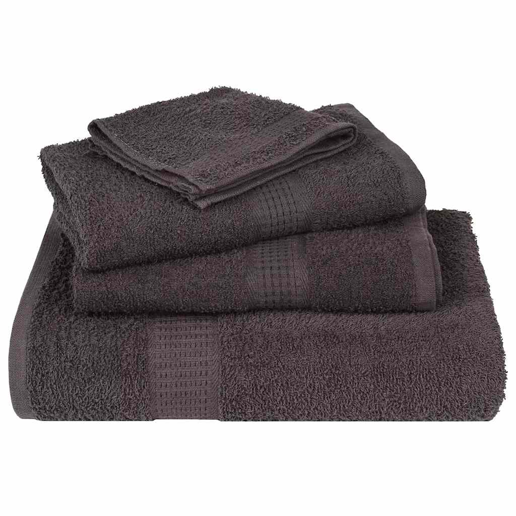 8er-Handtuch-Set, Anthrazit