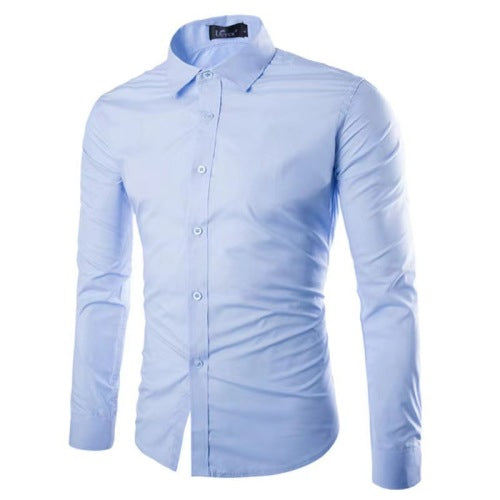 Bügelfreies Langarm-Polohemd für Herren – Bild 18 | LuxeStyle