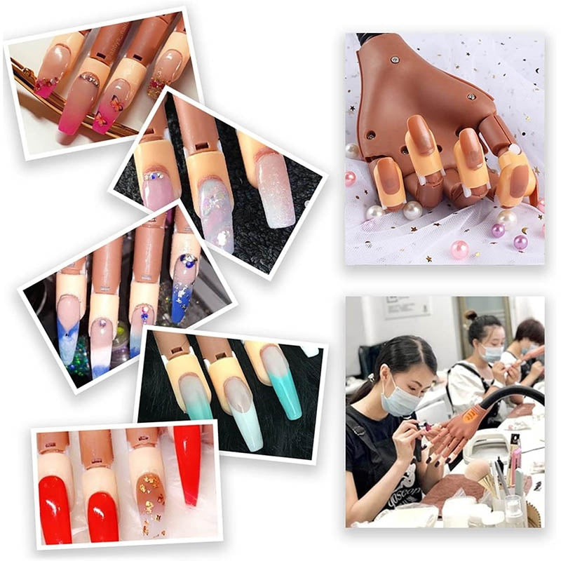 Nail-Art-Set «Übungshand» + 300 Tips