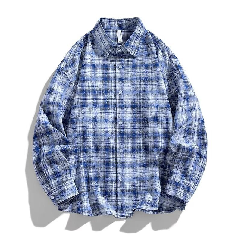 Langärmliges lockeres Shirt in Blau – Bild 4 | LuxeStyle