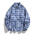 Langärmliges lockeres Shirt in Blau – Bild 7 | LuxeStyle