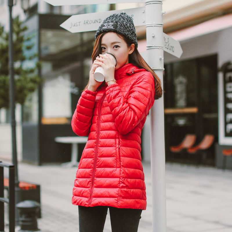 Damen Steppjacke Lang Baumwolle – Bild 2 | LuxeStyle