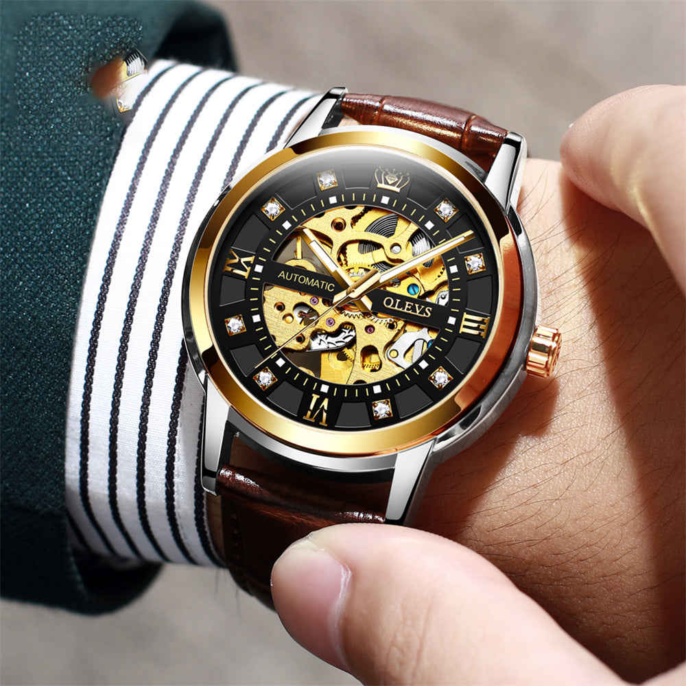 OLEVS Mechanische Armbanduhr mit Nachtlicht – Bild 3 | LuxeStyle