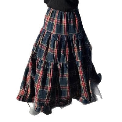 Eleganter Maxi-Faltenrock mit Volant