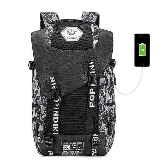 USB-Rucksack mit Laptopfach und Ladeanschluss | LuxeStyle