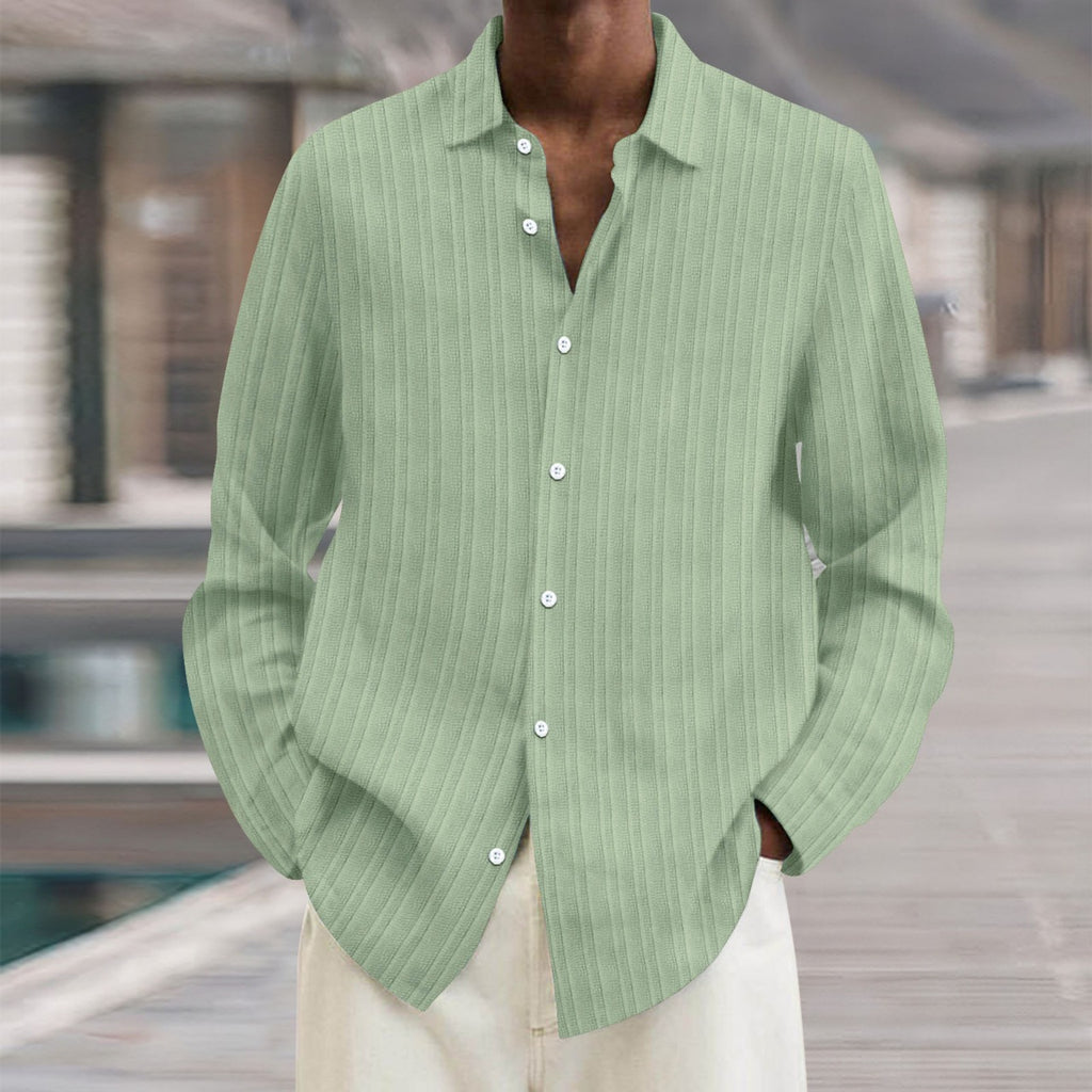 Gestreifter Cardigan mit langen Ärmeln für Herren – Bild 5 | LuxeStyle
