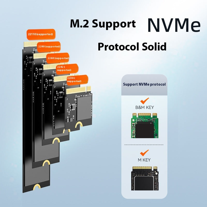 Externes SSD-Gehäuse – NVME/NGFF Dual Protokoll