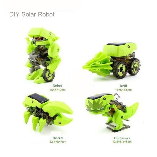 4-in-1 Solar Dino-Roboter Bausatz