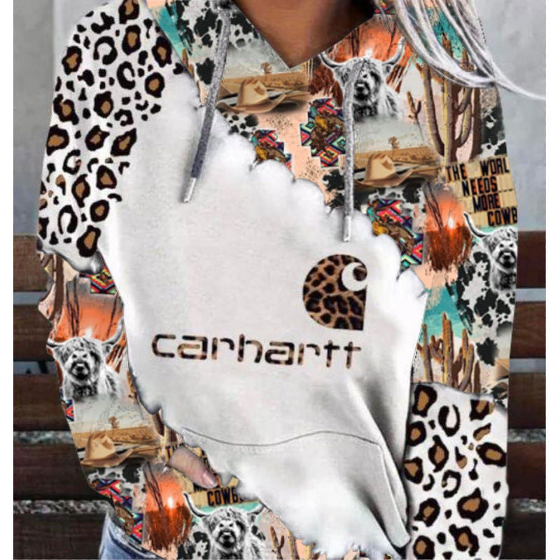 Kapuzenpullover mit Letter-Print