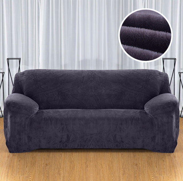 Elastischer Anti-Rutsch Sofaüberzug aus Plüsch – Bild 6 | LuxeStyle